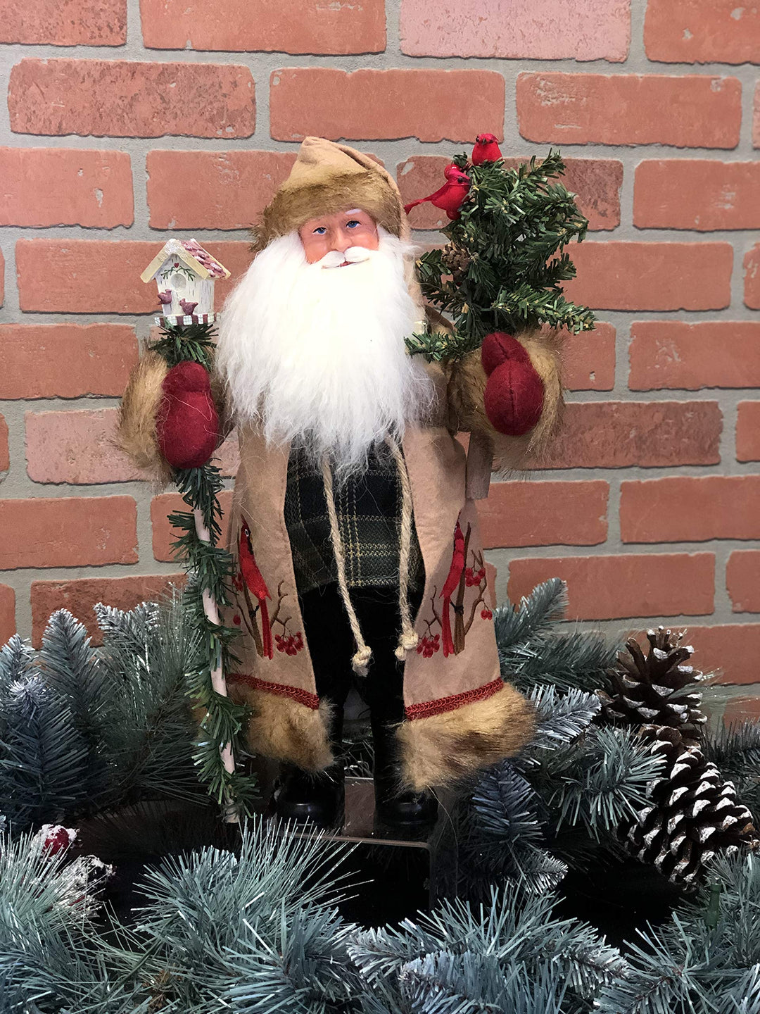 Santa's Workshop 8130 Cardinal Claus Figurine 15" - Diamond Home USA