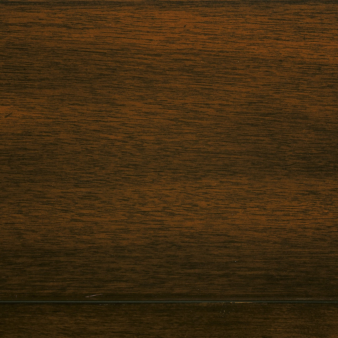 Chairside Table Brown Traditional Rectangular Rubberwood Wood Cherry Finish - Diamond Home USA