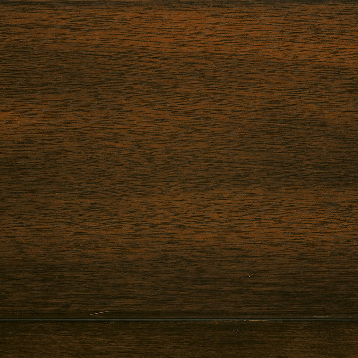 Chairside Table Brown Traditional Rectangular Rubberwood Wood Cherry Finish - Diamond Home USA