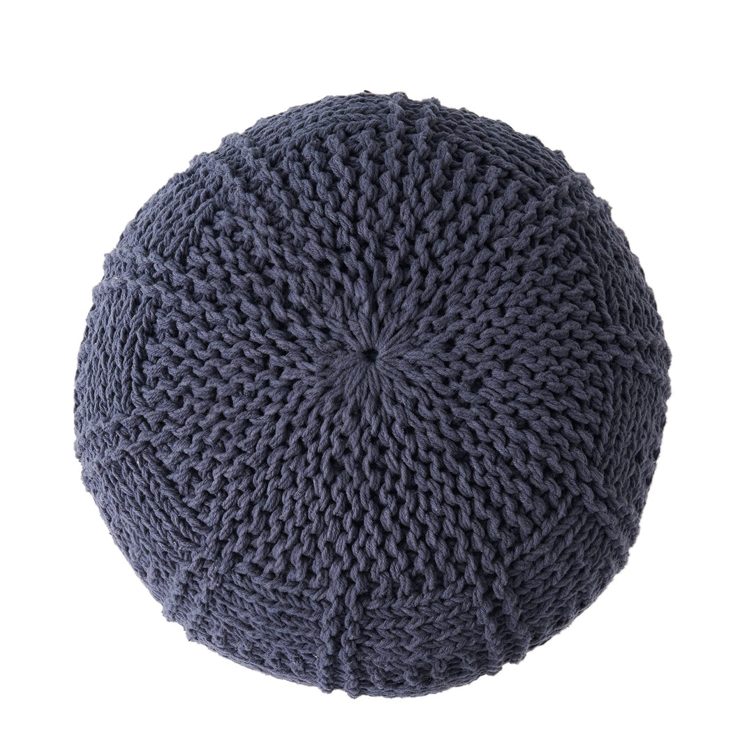 Christopher Knight Home Yuny Pouf Navy - Diamond Home USA