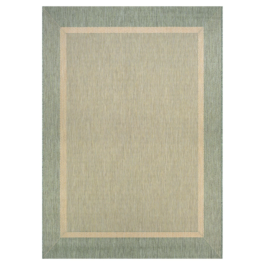 Couristan Stria Texture Area Rug 2' x 3'7" Natural-Green 2' x 3'7" - Green/Beige