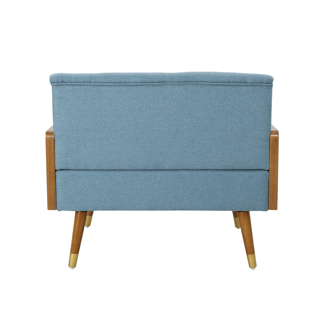 Christopher Knight Home Greta Mid Century Modern Fabric Club Chair Dark