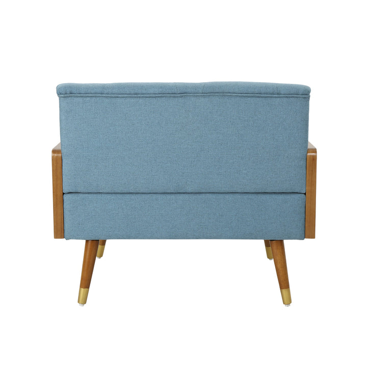 Christopher Knight Home Greta Mid Century Modern Fabric Club Chair Dark