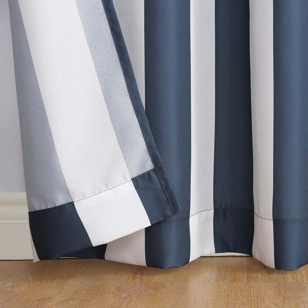 Sun Zero Valencia Cabana Stripe Indoor/ Outdoor Curtain Panel