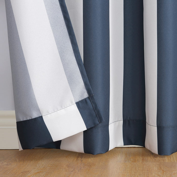Sun Zero Valencia Cabana Stripe Indoor/ Outdoor Curtain Panel