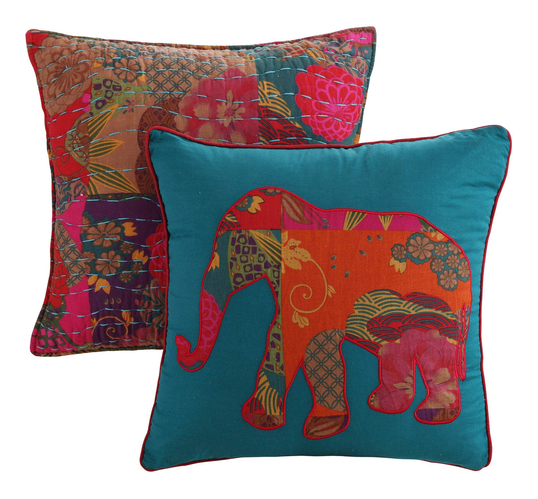 Greenland Home Fashions Jewel Dec. Pillow Pair Accessory-Multi 2-18x18