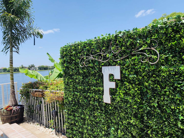 GreenSmart Decor Artificial Foliage Moss Leaf Wall Panel Set of 4 - Diamond Home USA