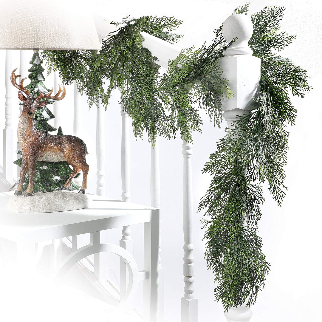 72" Plastic Cedar Greenery Garland Un-lit