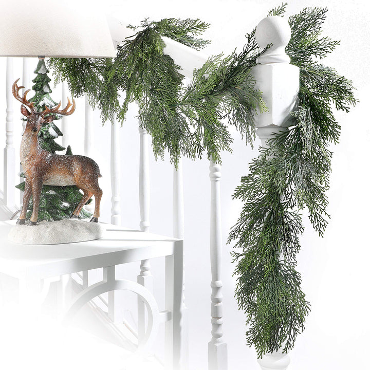 72" Plastic Cedar Greenery Garland Un-lit