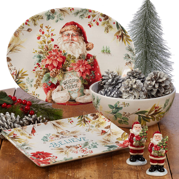 Certified International Christmas Story 11" Dinner Plates Multicolored Large Set - Diamond Home USA