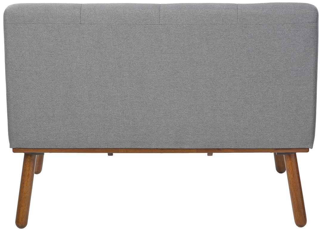 The Mezzanine Shoppe Playmate Upholstered Tufted Armless Loveseat 40.5" Gray Grey - Diamond Home USA