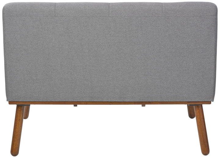 The Mezzanine Shoppe Playmate Upholstered Tufted Armless Loveseat 40.5" Gray Grey - Diamond Home USA