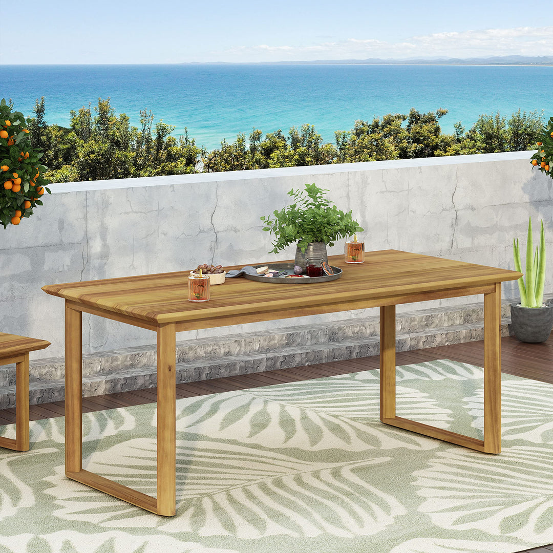 Christopher Knight Home Nibley Dining Table Teak - Diamond Home USA
