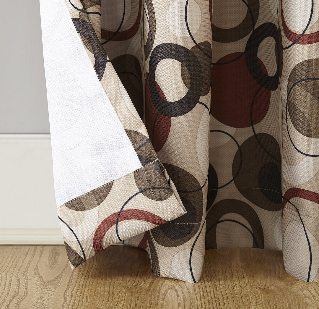 No. 918 Celestial Celestial Print Semi-Sheer Grommet Curtain Panel 48" x 84" - Diamond Home USA