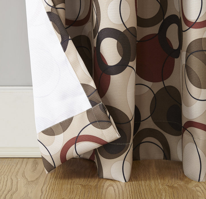 No. 918 Celestial Celestial Print Semi-Sheer Grommet Curtain Panel 48" x 84" - Diamond Home USA