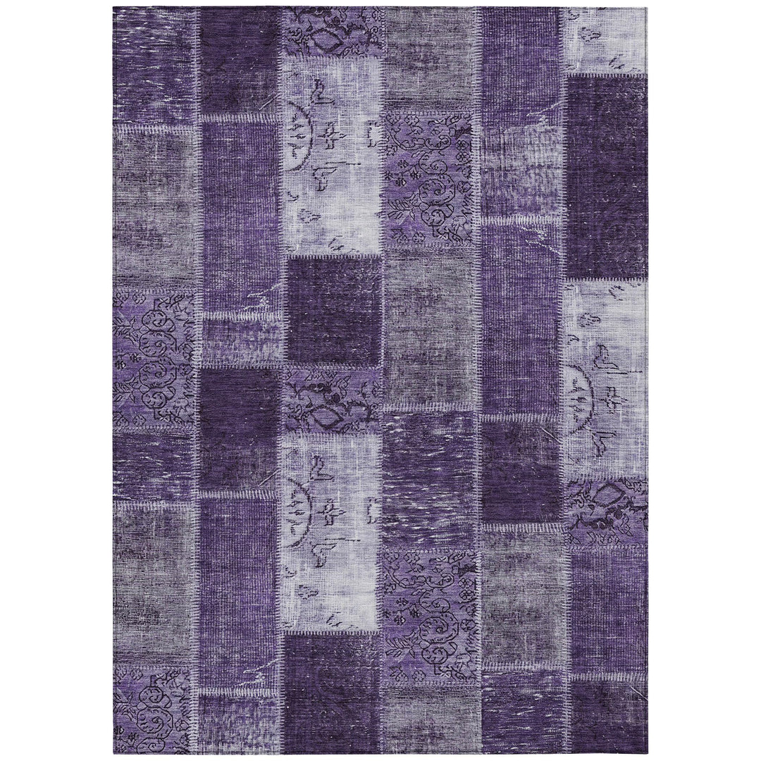 Addison Rugs Chantille ACN631 Purple 5' x 7'6" Indoor Outdoor Area Rug Easy Purple - 5' x 7'6"