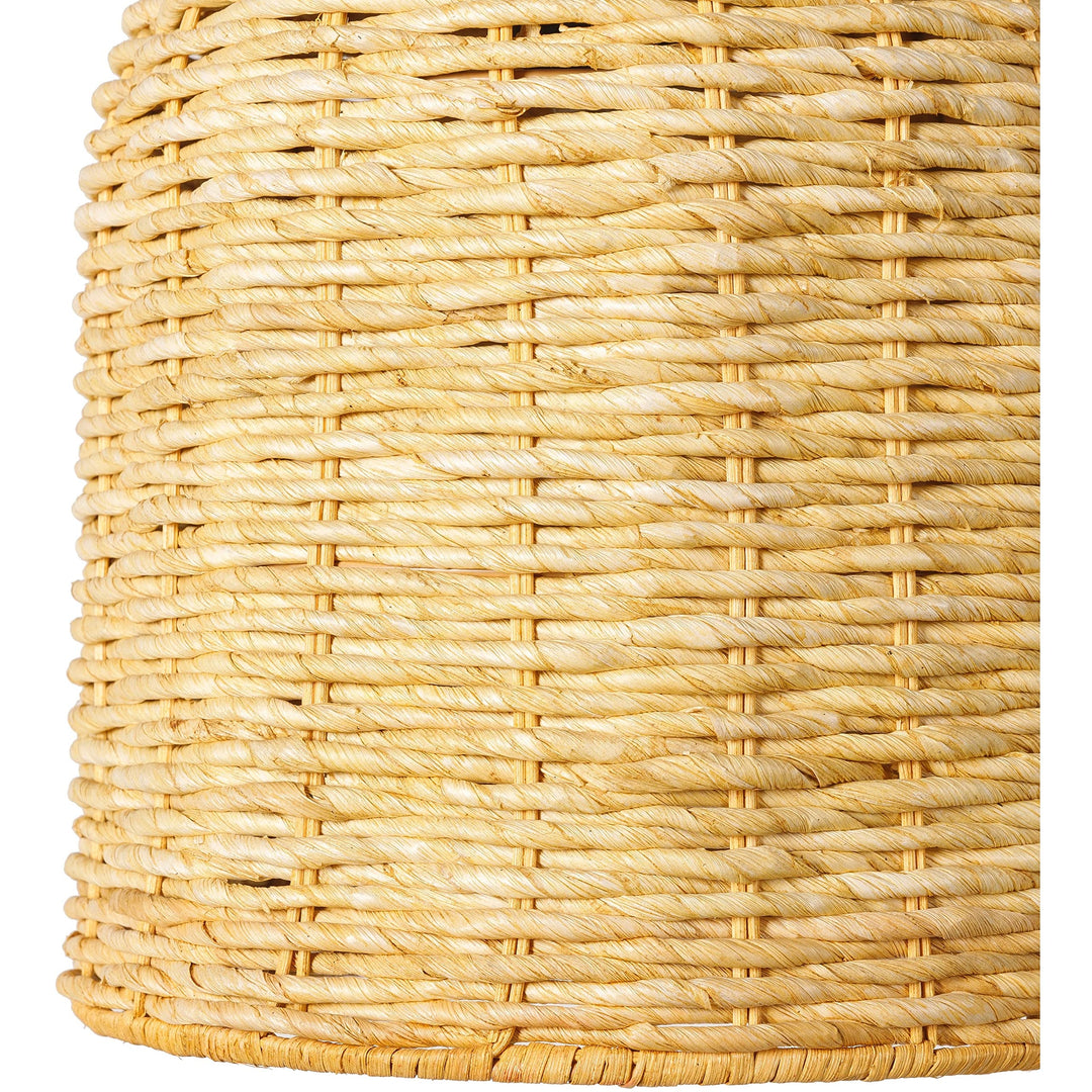Seagrass Coastal Basket Light 70" h X 10" w 10" d Brown Transitional Rattan - Diamond Home USA