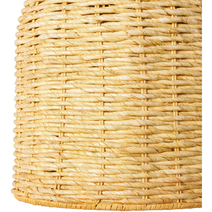 Seagrass Coastal Basket Light 70" h X 10" w 10" d Brown Transitional Rattan - Diamond Home USA