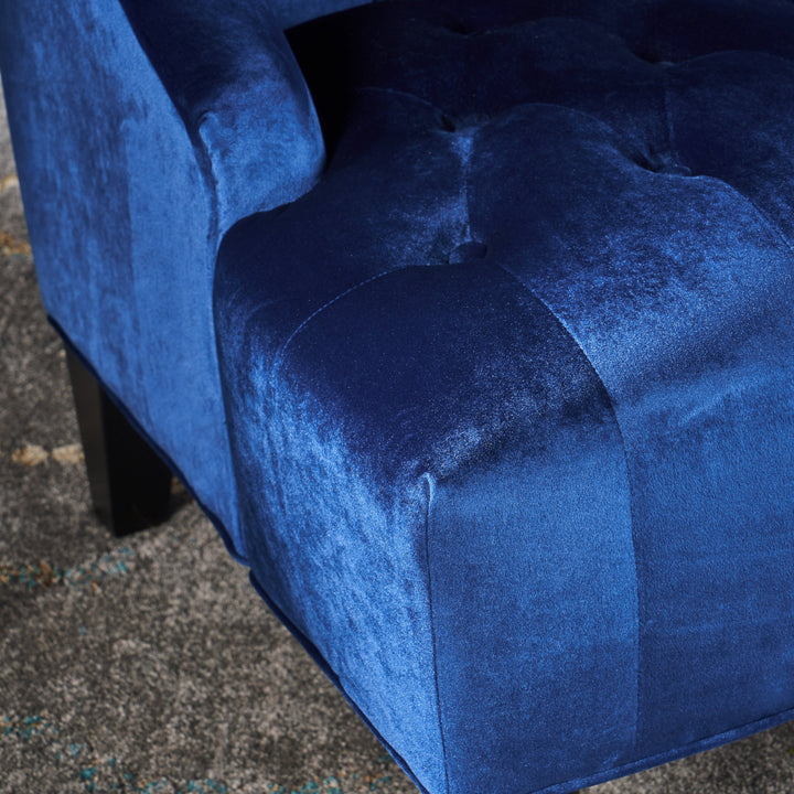 Christopher Knight Home Toddman High-Back Velvet Club Chair Navy Blue - Diamond Home USA