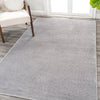 JONATHAN Y SEU100K-9 Haze Solid Low-Pile Indoor Area-Rug Coastal Bohemian 9 X 12 - Light Gray