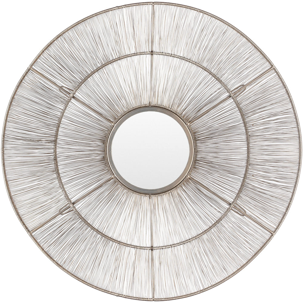 Modern Sunburst Mirror 36" h X 36" w 1.5" d Silver Contemporary Transitional - Diamond Home USA