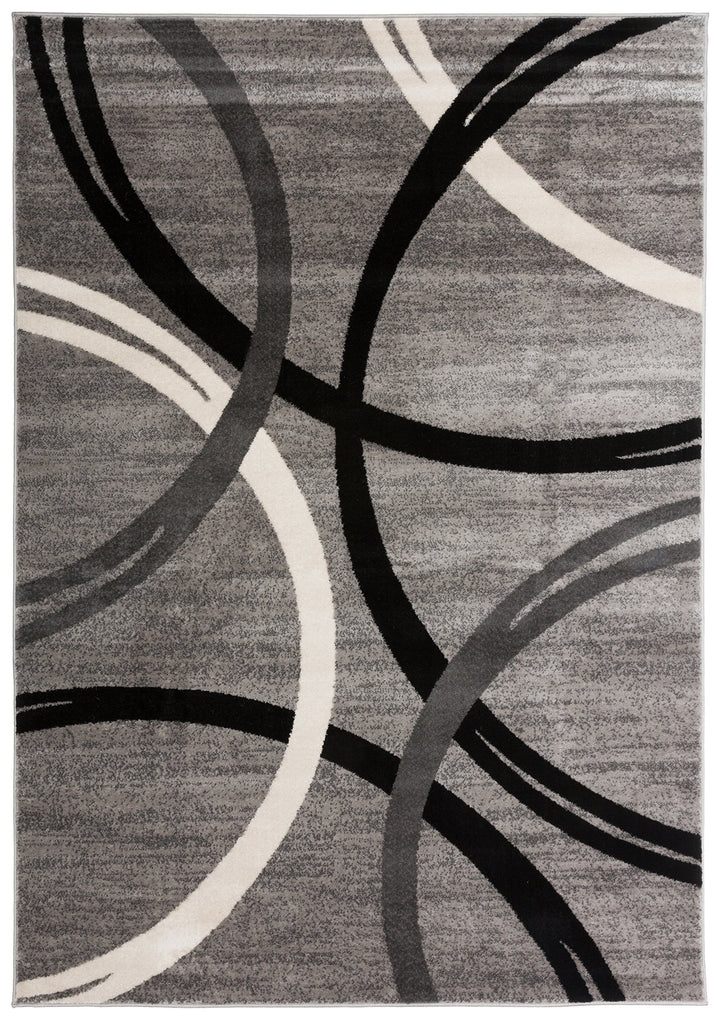 Rugshop Contemporary Abstract Circles Design Area Rug