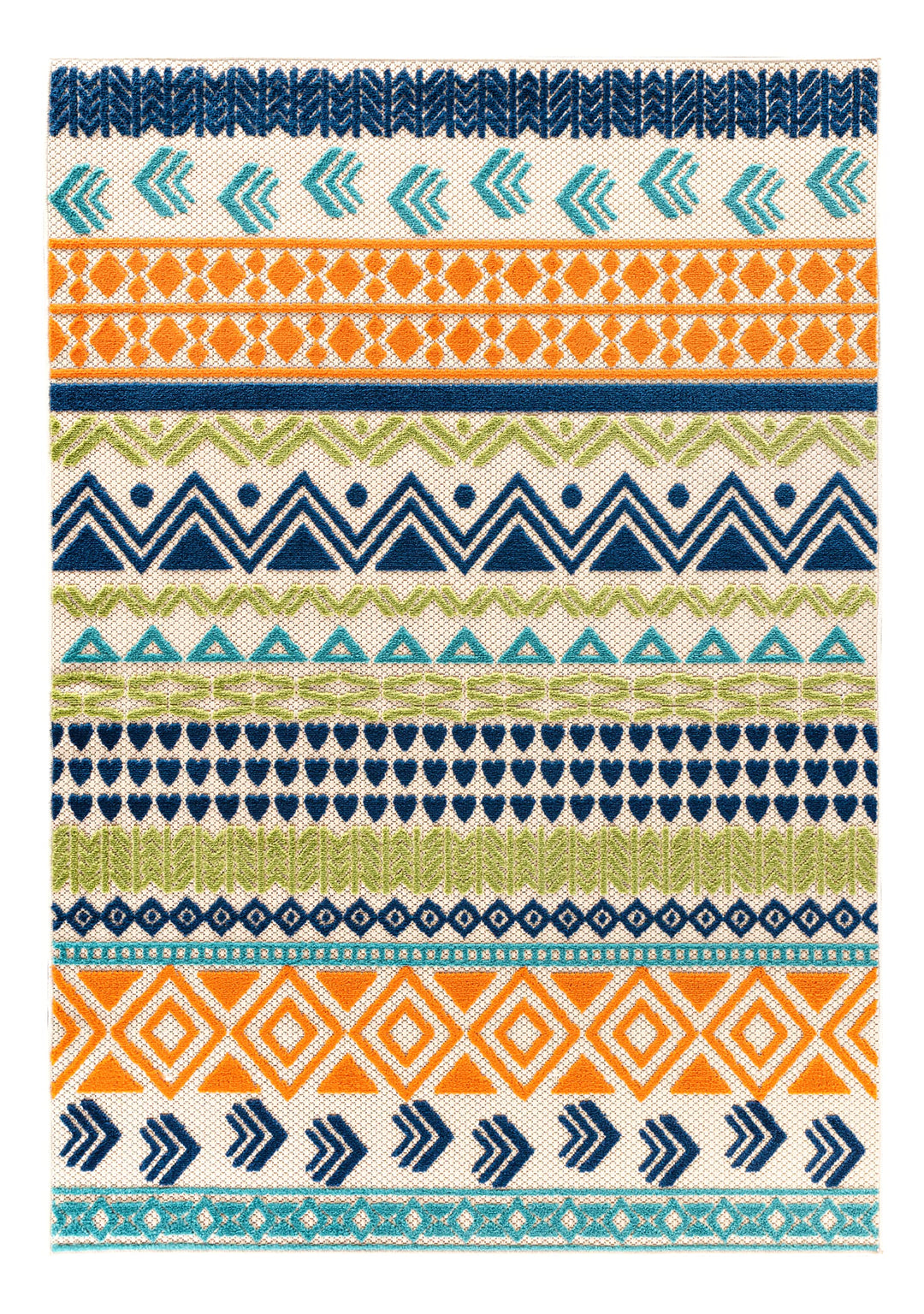Rugshop Ronda Contemporary Bohemian Non-Shedding Easy Cleaning Patio Deck 2'x7' Runner - Diamond Home USA
