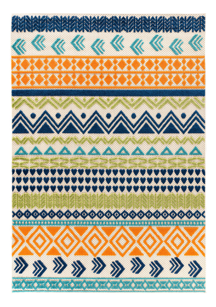 Rugshop Ronda Contemporary Bohemian Non-Shedding Easy Cleaning Patio Deck 2'x7' Runner - Diamond Home USA