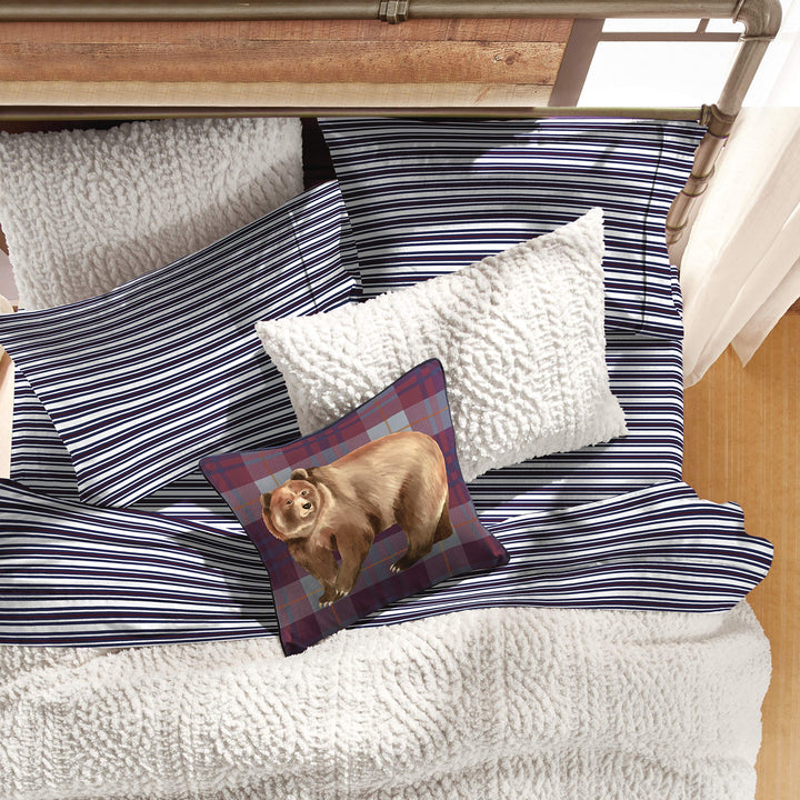 G.H. Bass Plush Sherpa Cable Knit Fluffy Soft Solid Pinsonic Cozy Comforter Full - Queen - Diamond Home USA