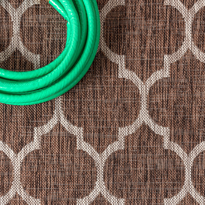 JONATHAN Y Zinnia Moroccan Trellis Textured Weave Indoor/Outdoor Area Rug