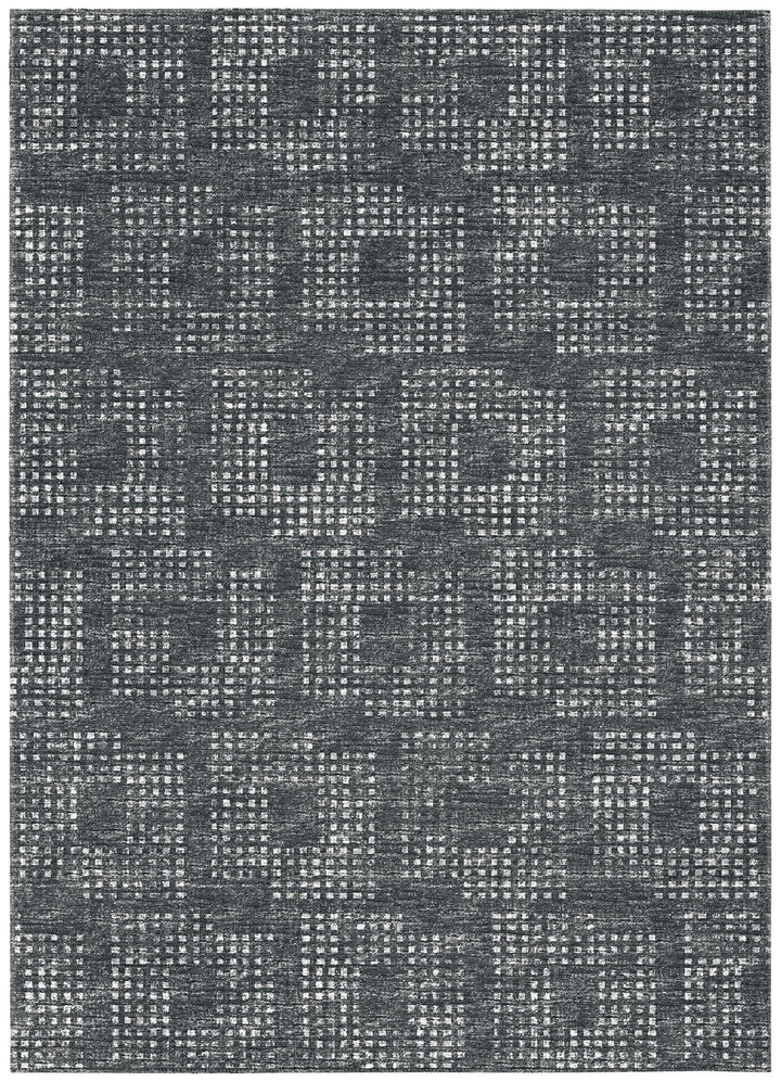 Addison Rugs Eleanor AER31 Black 10' x 14' Indoor Outdoor Area Rug Easy Clean 10' x 14' - Black