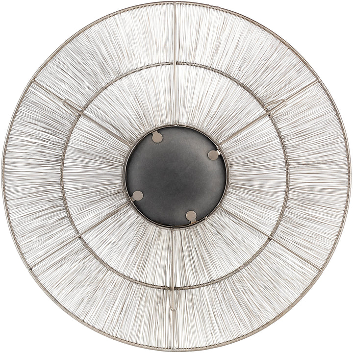 Modern Sunburst Mirror 36" h X 36" w 1.5" d Silver Contemporary Transitional - Diamond Home USA