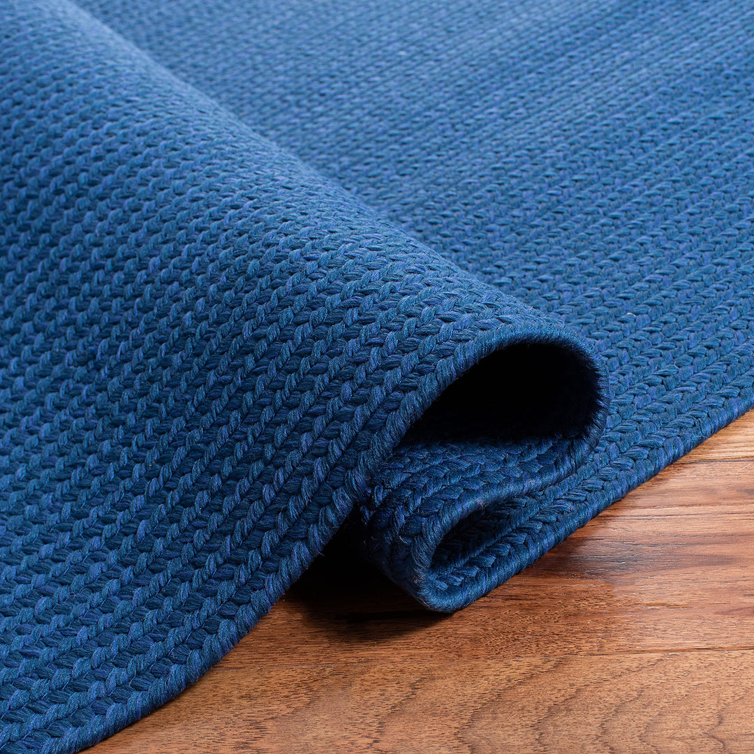SAFAVIEH Braided Collection 2'3" x 10' Blue BRD315M Handmade Country Cottage - Diamond Home USA