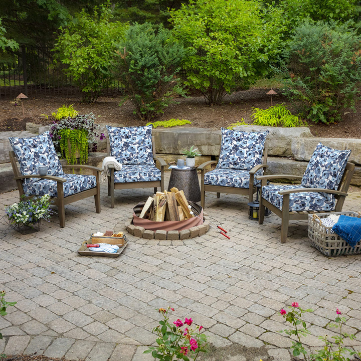 Arden lections Outdoor Deep at t 24 x 24 Rain-Proof Fade Resistant Deep - Diamond Home USA