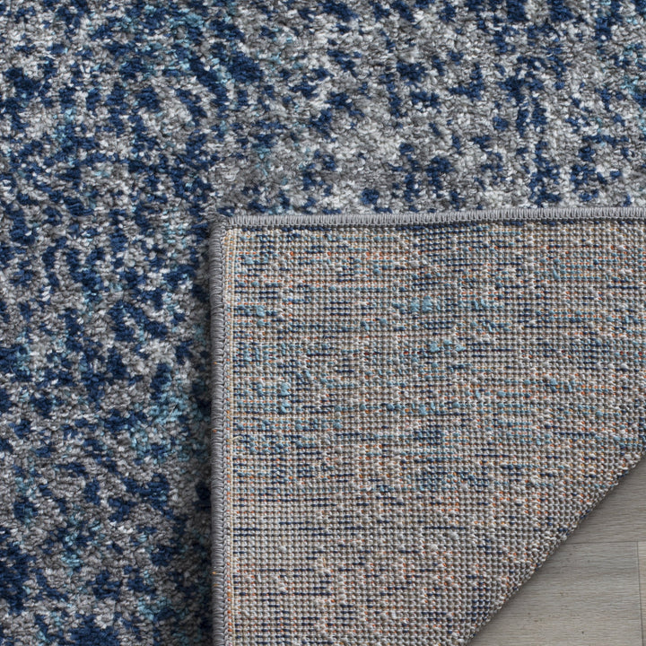 SAFAVIEH Madison Collection Accent Rug - 3' x 5' Navy & Silver Glam Ogee Trellis - Diamond Home USA