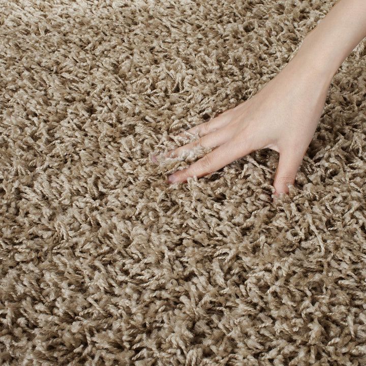 SAFAVIEH Athens Shag Collection Runner Rug - 2'3" x 6' Beige Non-Shedding & Easy - Diamond Home USA