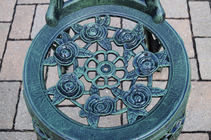 Oakland Living Cast Aluminum Conversation Metal Antique 3 Piece Patio Rose - Diamond Home USA