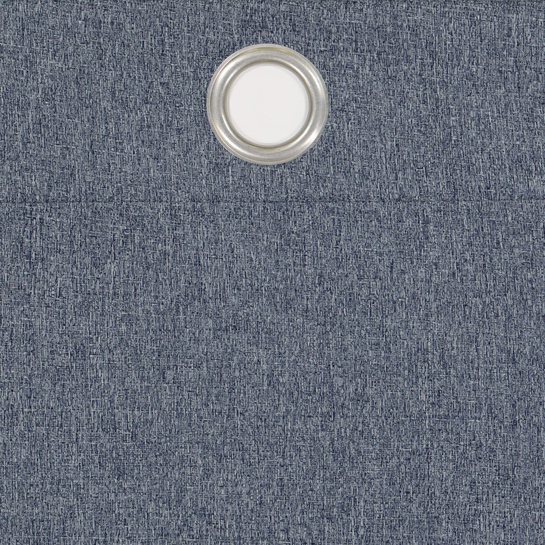 Eclipse Carter Draftstopper ght Filtering Grommet ned Window Curtains for 95 Inches - Denim - Diamond Home USA