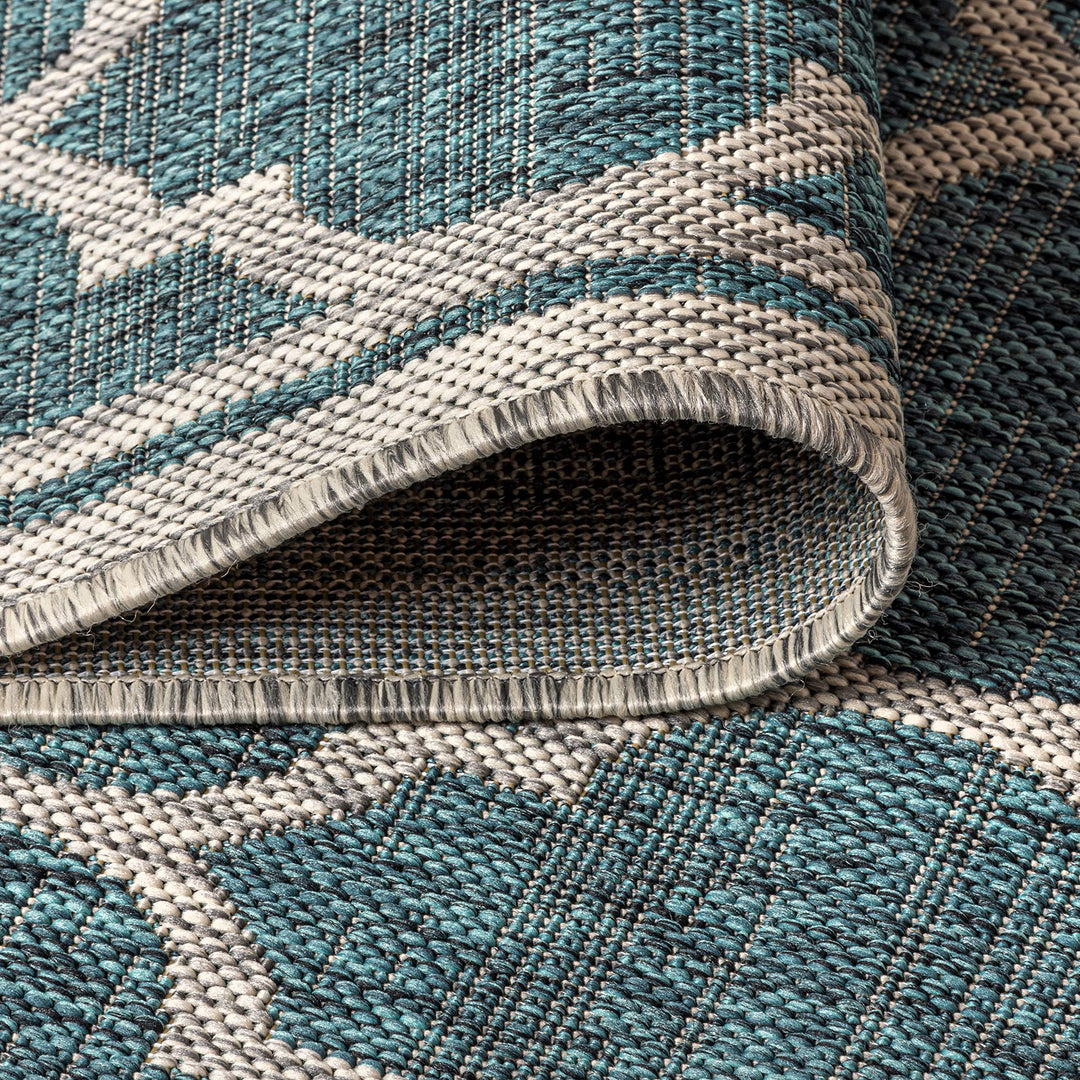JONATHAN Y Zinnia Moroccan Trellis Textured Weave Indoor/Outdoor Area Rug