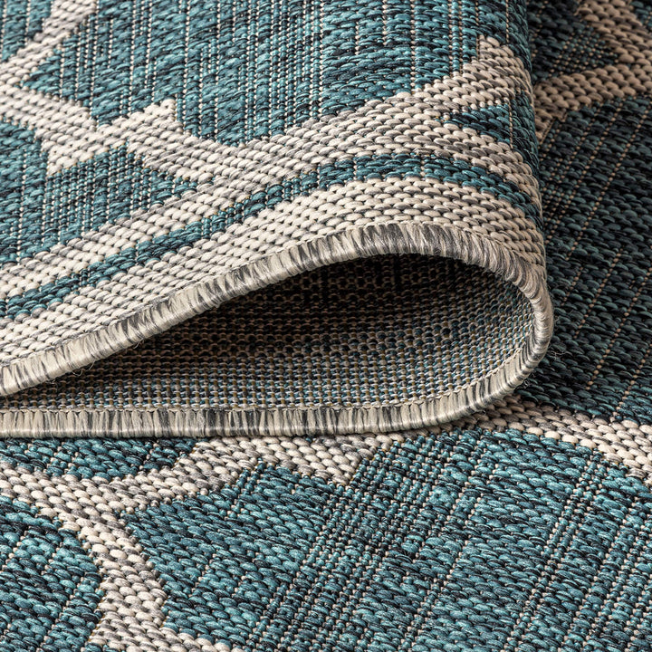 JONATHAN Y Zinnia Moroccan Trellis Textured Weave Indoor/Outdoor Area Rug