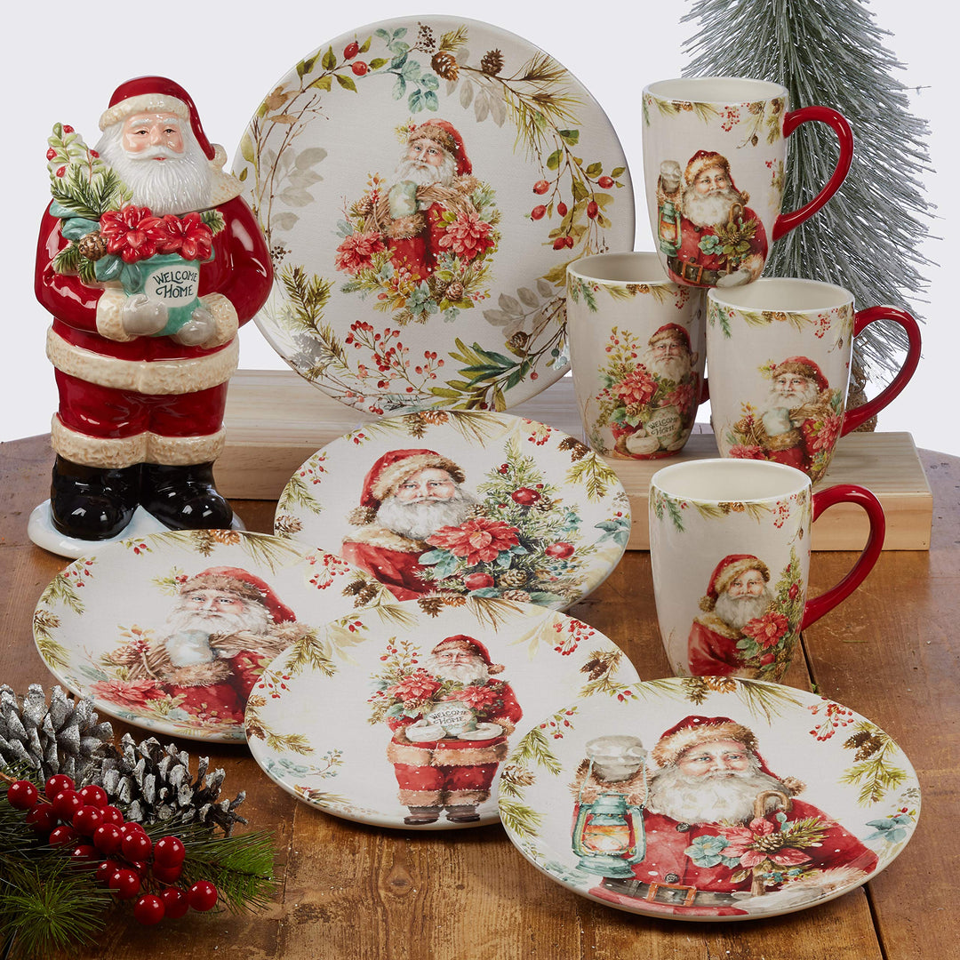 Certified International Christmas Story 11" Dinner Plates Multicolored Large Set - Diamond Home USA