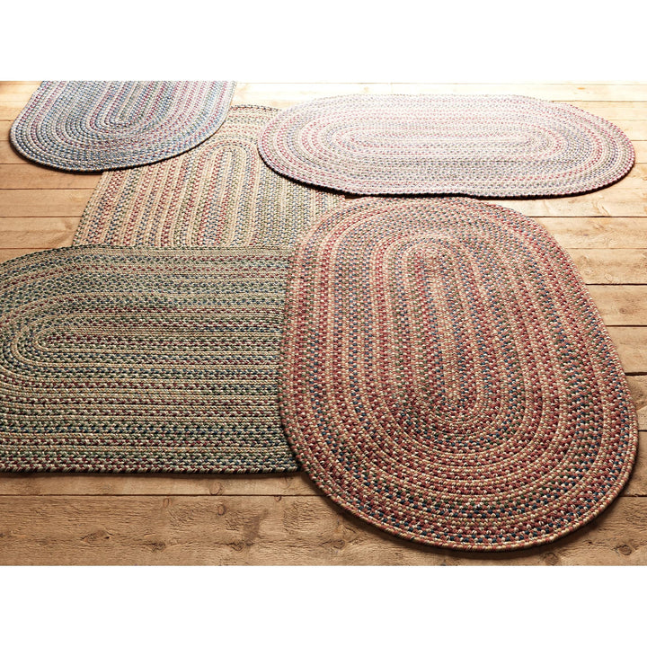 Colonial Mills Comfort Braided Area Rug Taupe 2' x 3' Oval 2' x 3' - Diamond Home USA