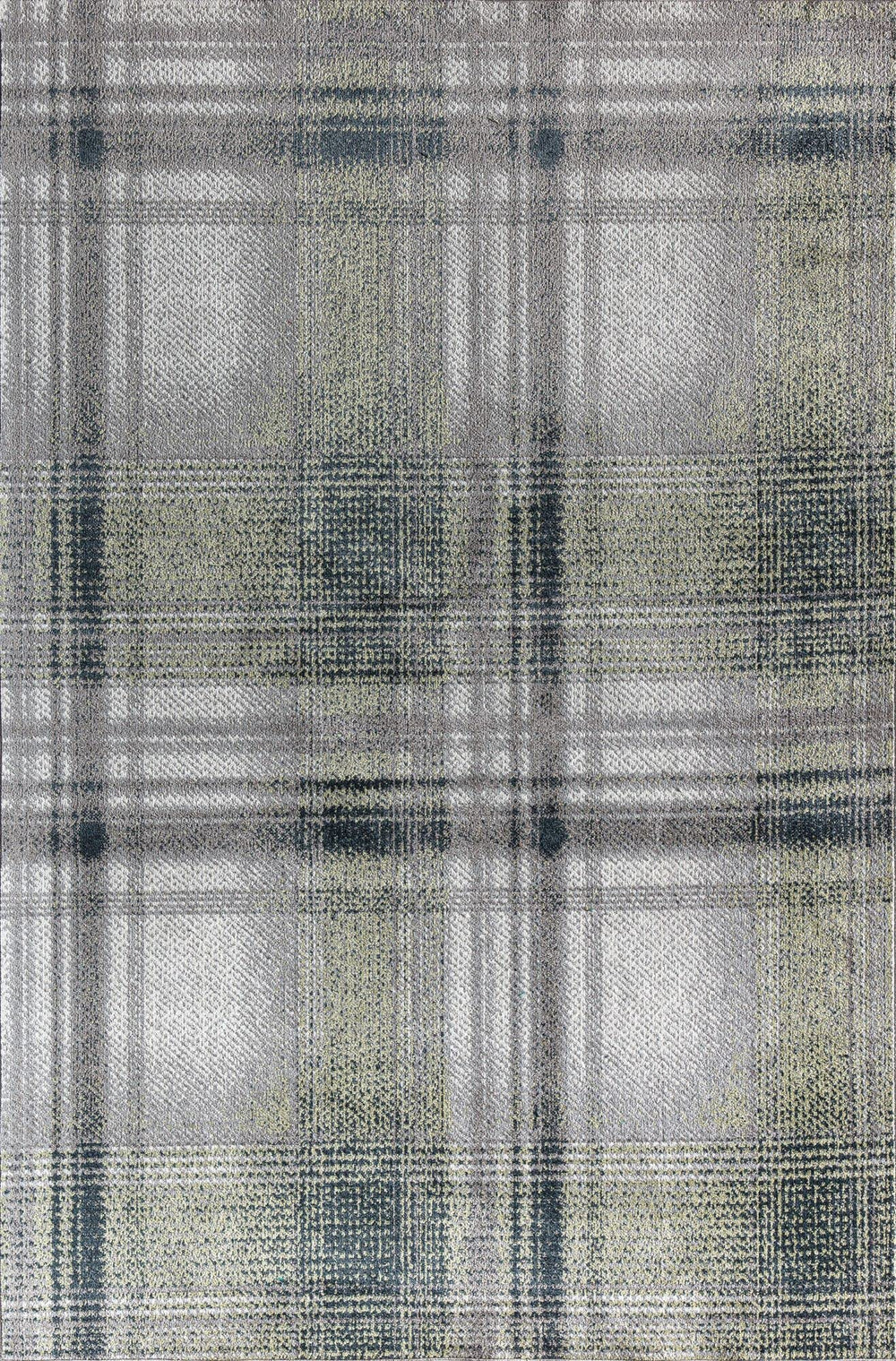 Rugs America Jaelyn JD50B Mountain Rapids Plaid Contemporary Gray Area Rug - Diamond Home USA