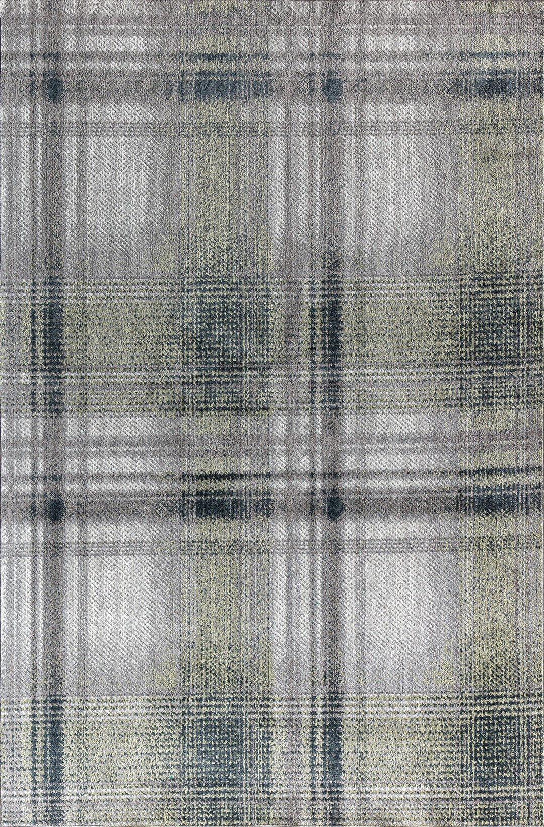 Rugs America Jaelyn JD50B Mountain Rapids Plaid Contemporary Gray Area Rug - Diamond Home USA