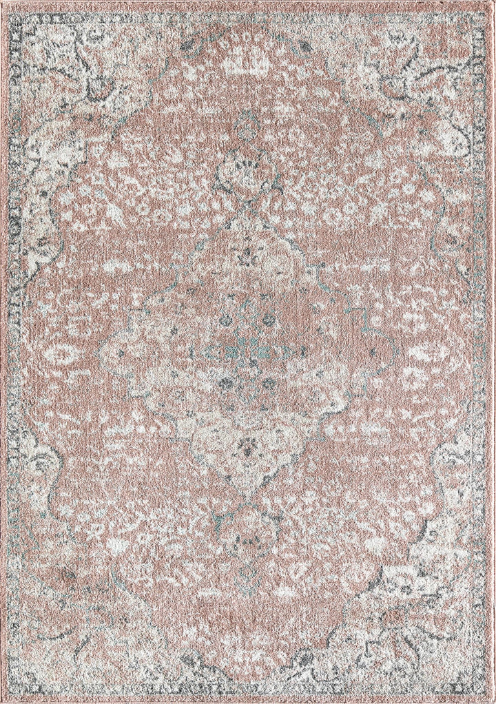 Rugs America Harper HY50B Pink Amaranth Transitional Vintage Non-Shedding Living - Diamond Home USA