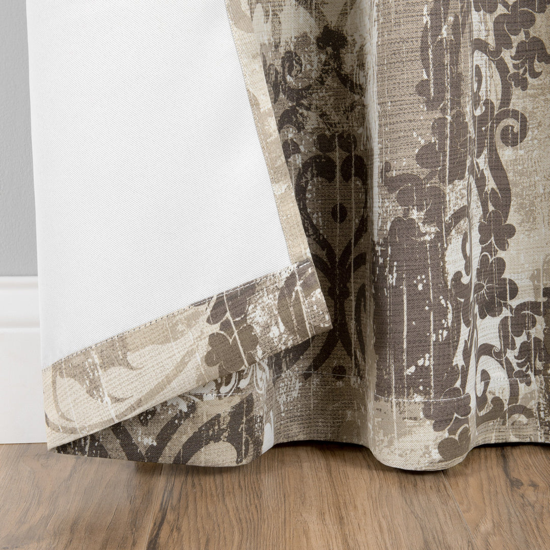 Eclipse hiswick Darkening Modern Farmhouse Blackout Thermal Rod Pocket Window 84 Inches - Spa - Diamond Home USA