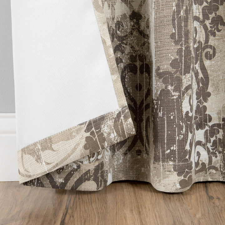 Eclipse hiswick Darkening Modern Farmhouse Blackout Thermal Rod Pocket Window 84 Inches - Spa - Diamond Home USA