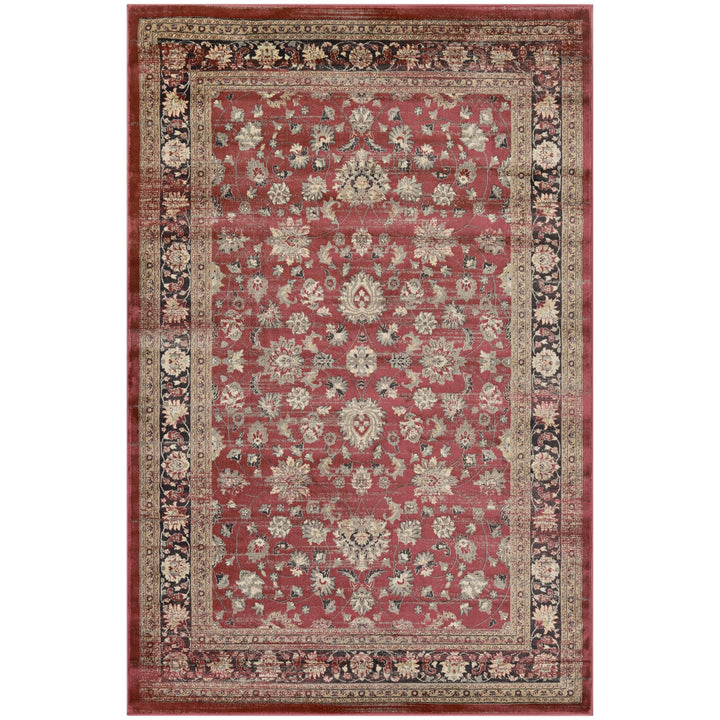 Couristan Zahara Farahan Amulet Area Rug 5'3" x 7'6" Red-Black-Oatmeal 5'3" x 7'6" - Red/Black
