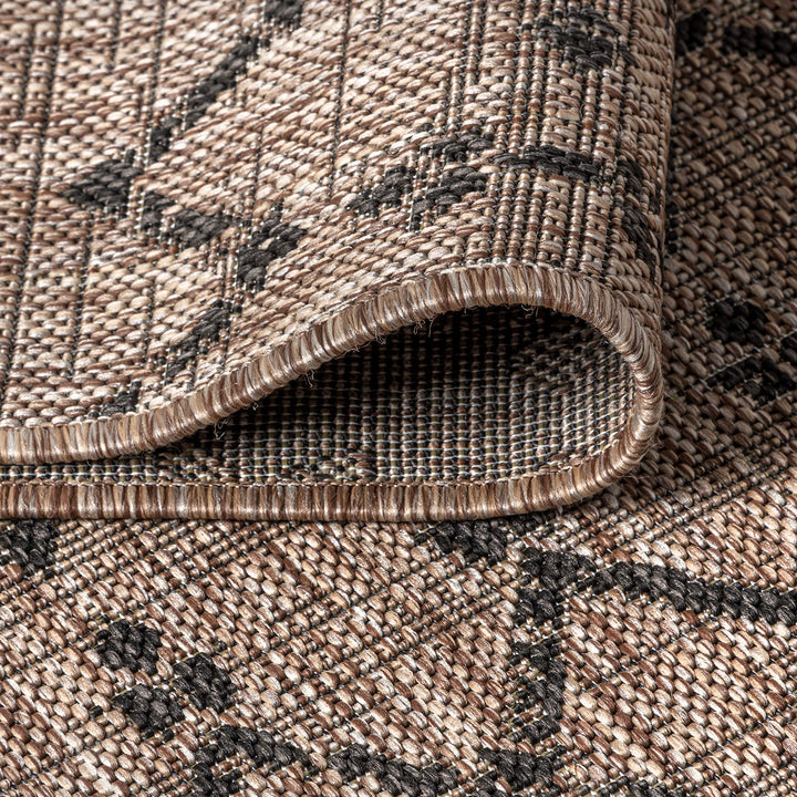JONATHAN Y Trebol Moroccan Geometric Textured Weave Indoor/Outdoor Area Rug