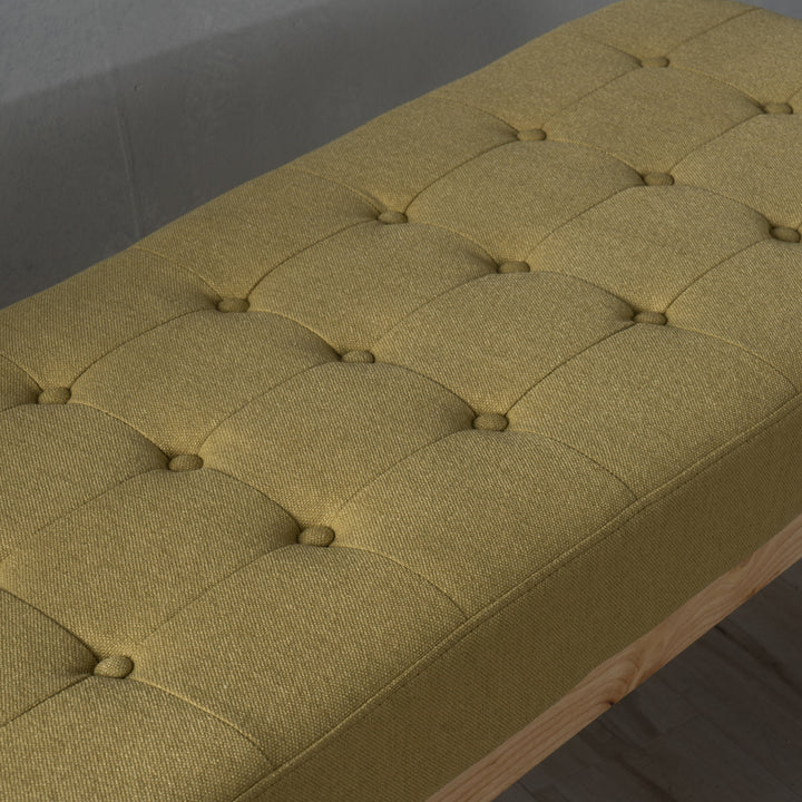 Christopher Knight Home Saxon Fabric Bench Bright Green - Diamond Home USA